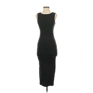 James Perse Classic Black Midi Dress
